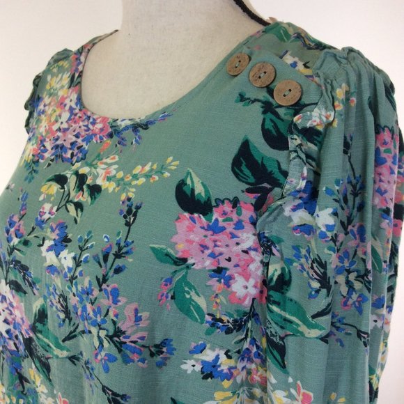 LC Lauren Conrad Tops - Lauren Conrad Womens Top Size Medium Green Pink